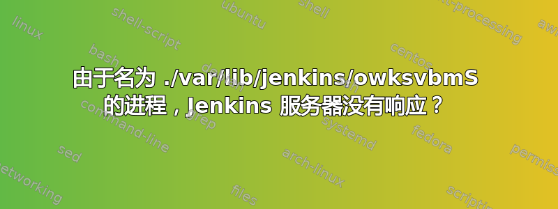 由于名为 ./var/lib/jenkins/owksvbmS 的进程，Jenkins 服务器没有响应？