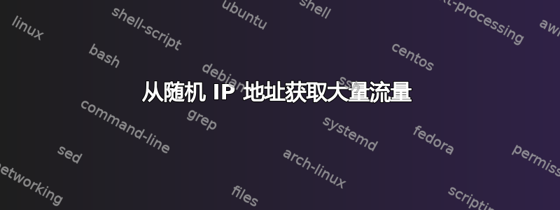 从随机 IP 地址获取大量流量