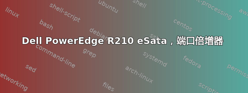 Dell PowerEdge R210 eSata，端口倍增器