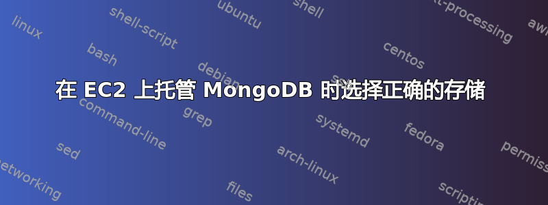 在 EC2 上托管 MongoDB 时选择正确的存储