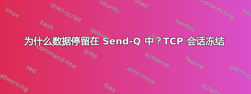 为什么数据停留在 Send-Q 中？TCP 会话冻结