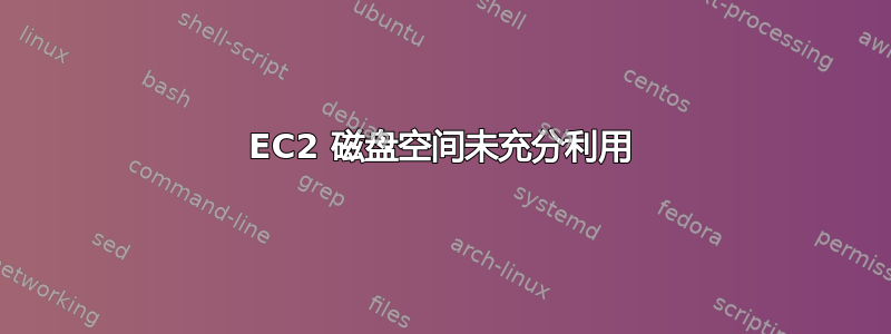 EC2 磁盘空间未充分利用