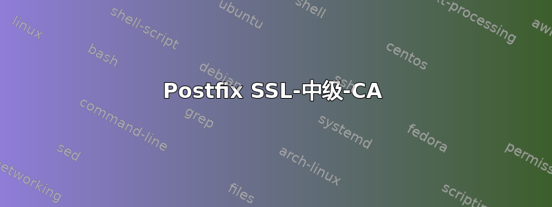 Postfix SSL-中级-CA