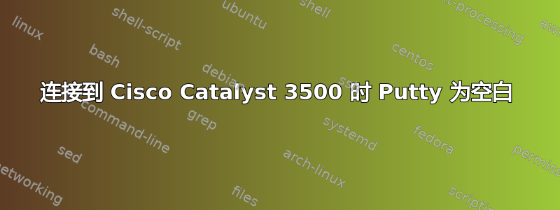 连接到 Cisco Catalyst 3500 时 Putty 为空白