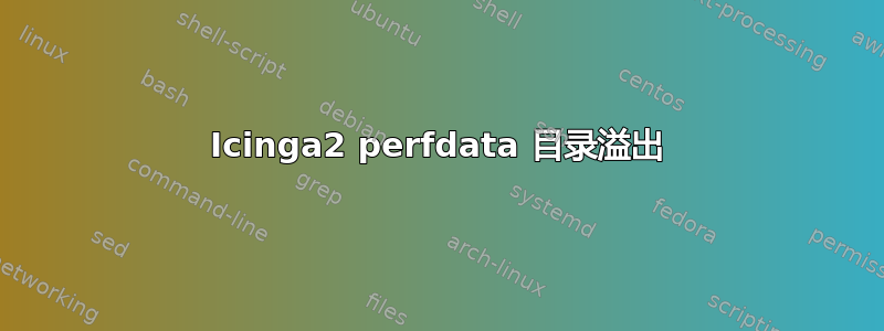 Icinga2 perfdata 目录溢出