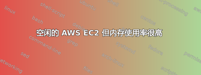 空闲的 AWS EC2 但内存使用率很高