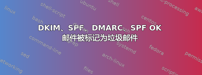 DKIM、SPF、DMARC、SPF OK 邮件被标记为垃圾邮件