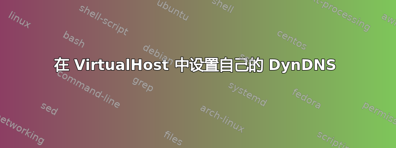 在 VirtualHost 中设置自己的 DynDNS