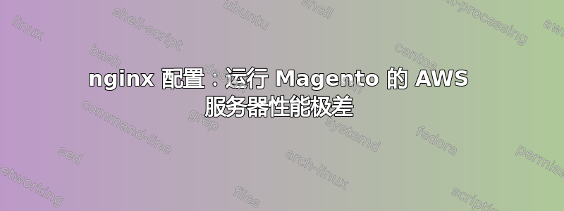 nginx 配置：运行 Magento 的 AWS 服务器性能极差