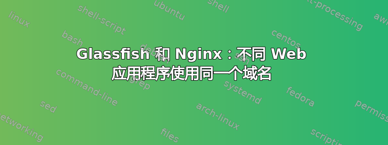 Glassfish 和 Nginx：不同 Web 应用程序使用同一个域名