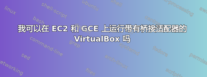 我可以在 EC2 和 GCE 上运行带有桥接适配器的 VirtualBox 吗