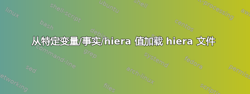 从特定变量/事实/hiera 值加载 hiera 文件