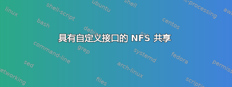 具有自定义接口的 NFS 共享