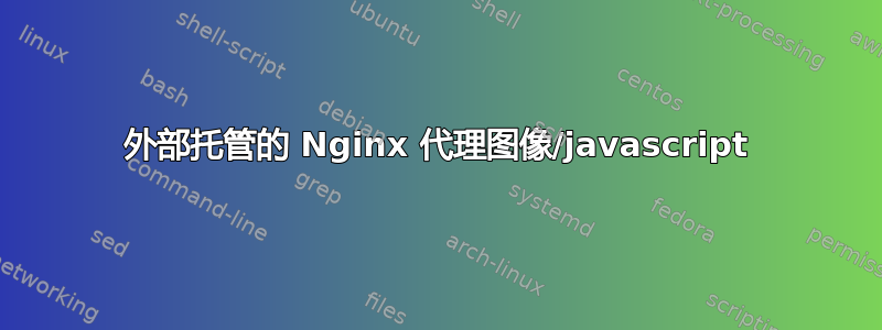 外部托管的 Nginx 代理图像/javascript