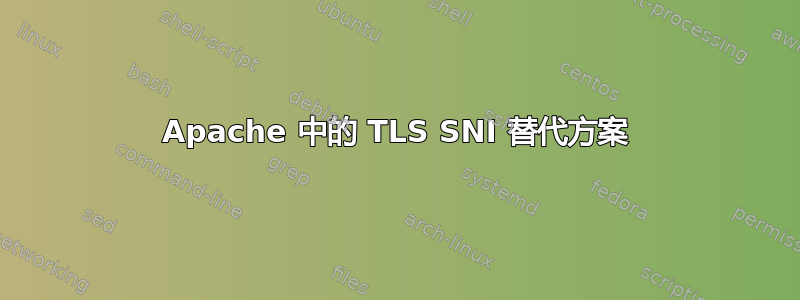 Apache 中的 TLS SNI 替代方案