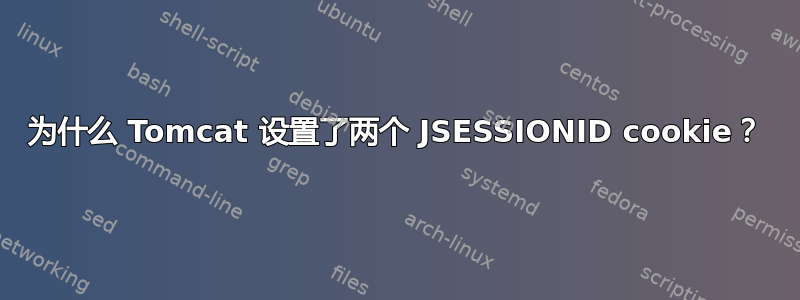 为什么 Tomcat 设置了两个 JSESSIONID cookie？