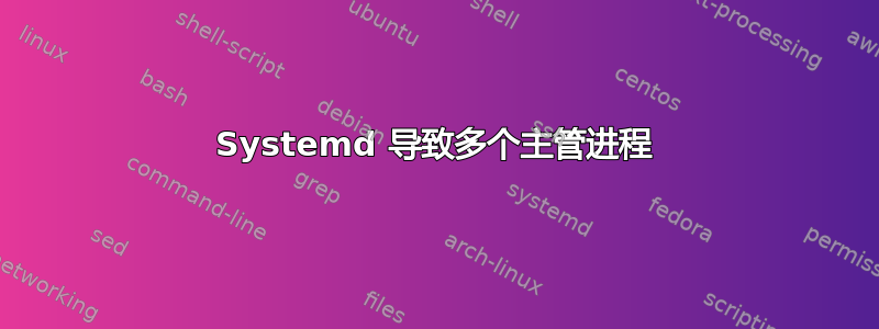 Systemd 导致多个主管进程