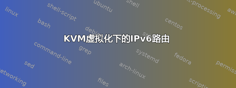 KVM虚拟化下的IPv6路由