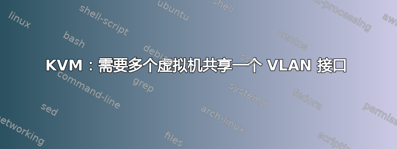 KVM：需要多个虚拟机共享一个 VLAN 接口