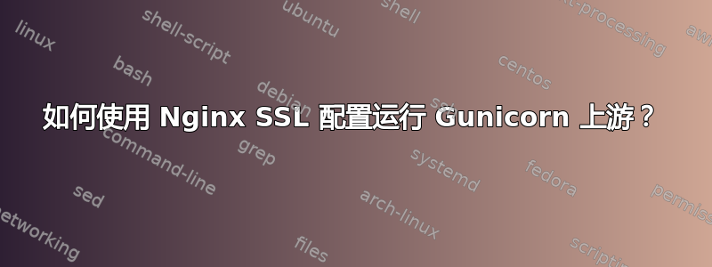 如何使用 Nginx SSL 配置运行 Gunicorn 上游？