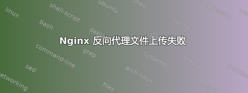 Nginx 反向代理文件上传失败