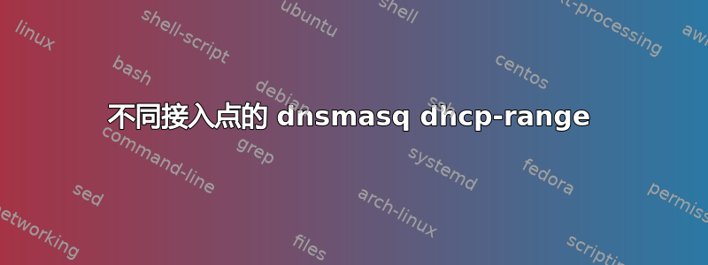 不同接入点的 dnsmasq dhcp-range