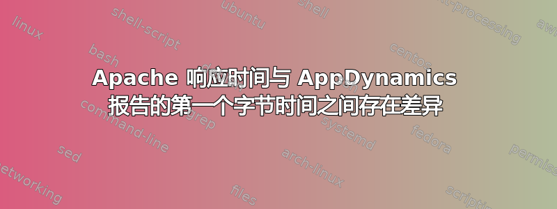 Apache 响应时间与 AppDynamics 报告的第一个字节时间之间存在差异