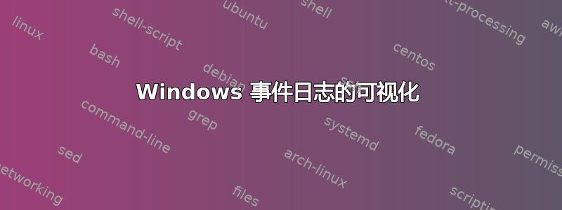 Windows 事件日志的可视化