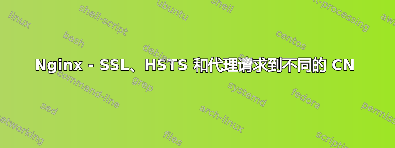 Nginx - SSL、HSTS 和代理请求到不同的 CN