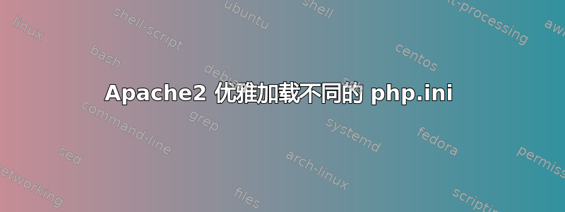 Apache2 优雅加载不同的 php.ini