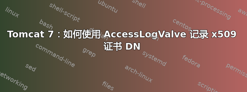 Tomcat 7：如何使用 AccessLogValve 记录 x509 证书 DN