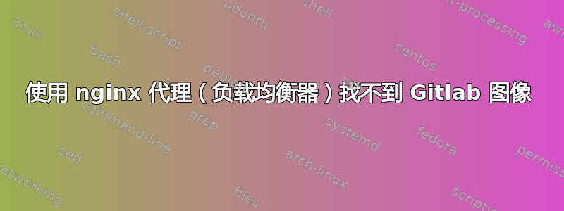 使用 nginx 代理（负载均衡器）找不到 Gitlab 图像