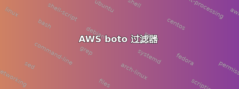 AWS boto 过滤器