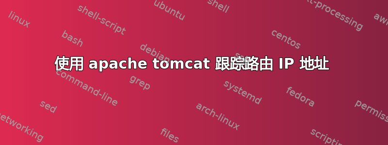 使用 apache tomcat 跟踪路由 IP 地址