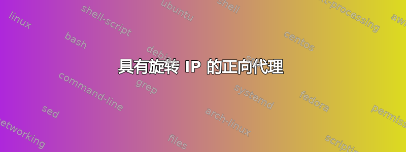 具有旋转 IP 的正向代理