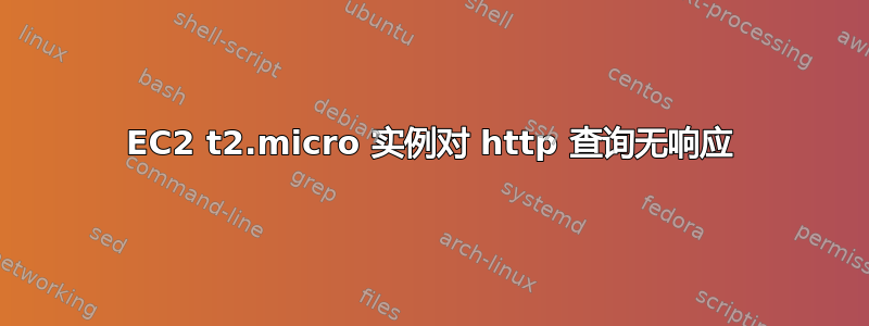 EC2 t2.micro 实例对 http 查询无响应