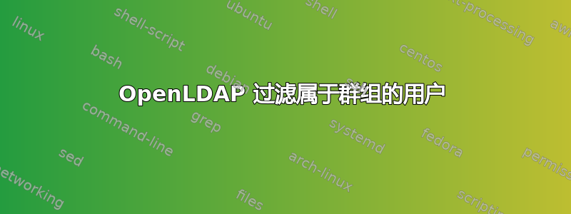 OpenLDAP 过滤属于群组的用户