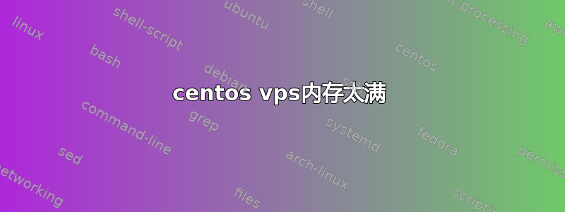 centos vps内存太满