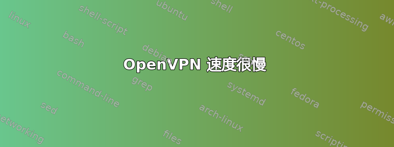 OpenVPN 速度很慢