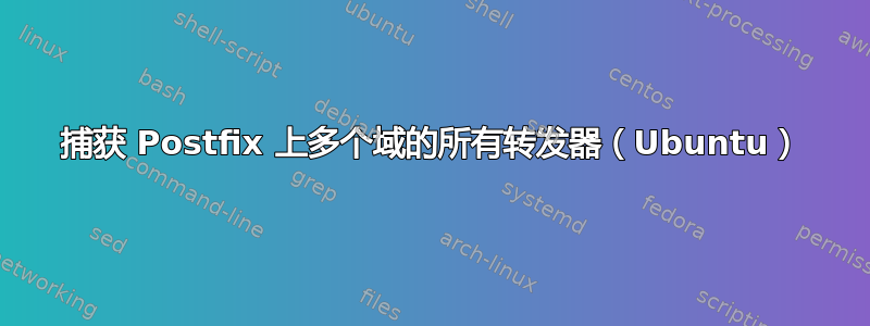 捕获 Postfix 上多个域的所有转发器（Ubuntu）