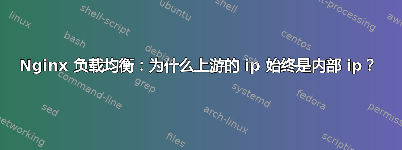 Nginx 负载均衡：为什么上游的 ip 始终是内部 ip？