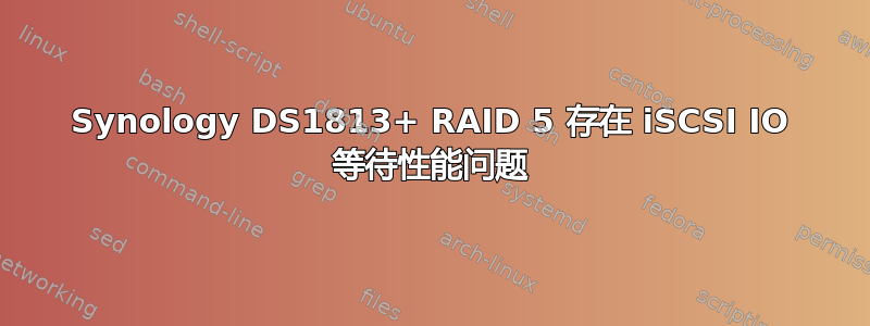 Synology DS1813+ RAID 5 存在 iSCSI IO 等待性能问题