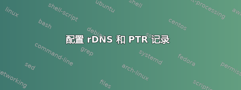 配置 rDNS 和 PTR 记录 