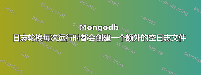 Mongodb 日志轮换每次运行时都会创建一个额外的空日志文件