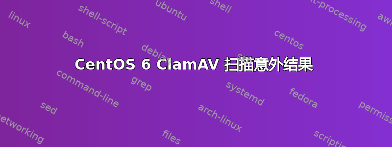 CentOS 6 ClamAV 扫描意外结果