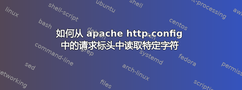 如何从 apache http.config 中的请求标头中读取特定字符