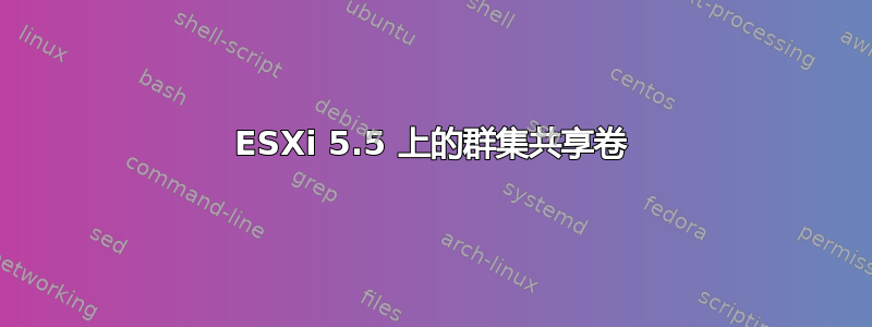 ESXi 5.5 上的群集共享卷