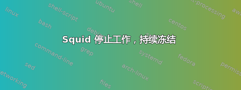 Squid 停止工作，持续冻结