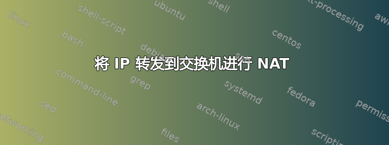 将 IP 转发到交换机进行 NAT