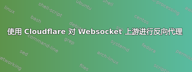 使用 Cloudflare 对 Websocket 上游进行反向代理